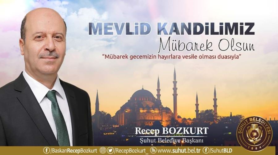 Başkan Bozkurt’tan Mevlid Kandili Mesajı