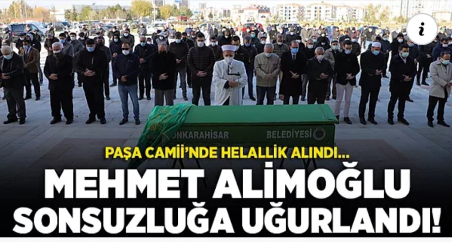 Mehmet Alimoğlu ebediyete uğurlandı