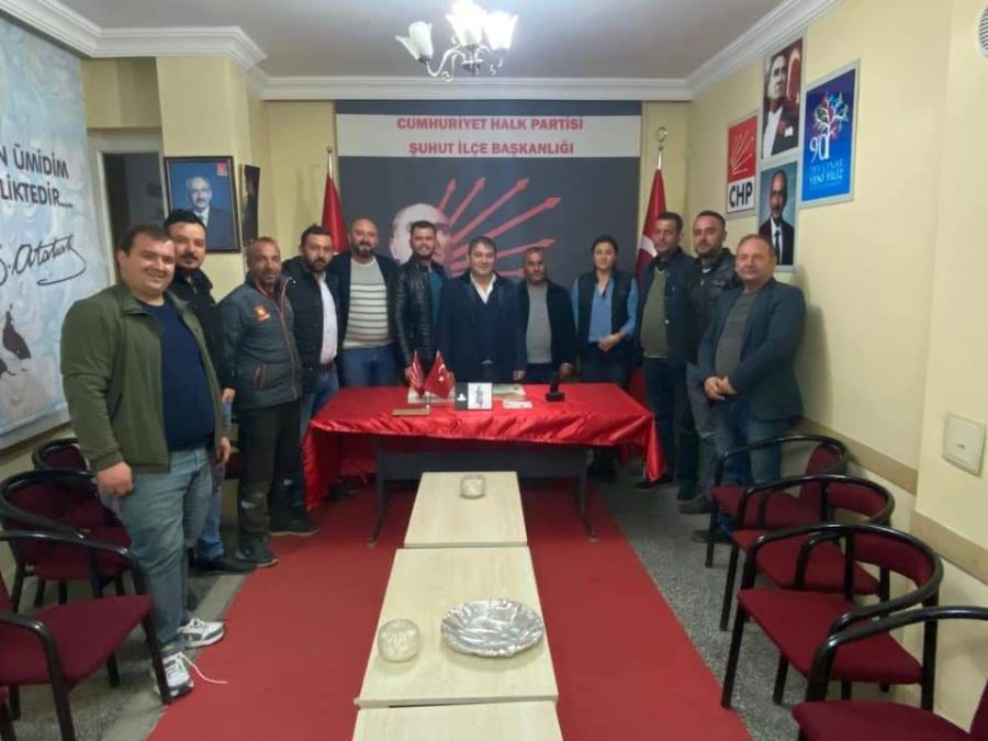 CHP Şuhut İlçe Teşkilatı Haftalık Yönetim Kurulu Toplantısını Yaptı
