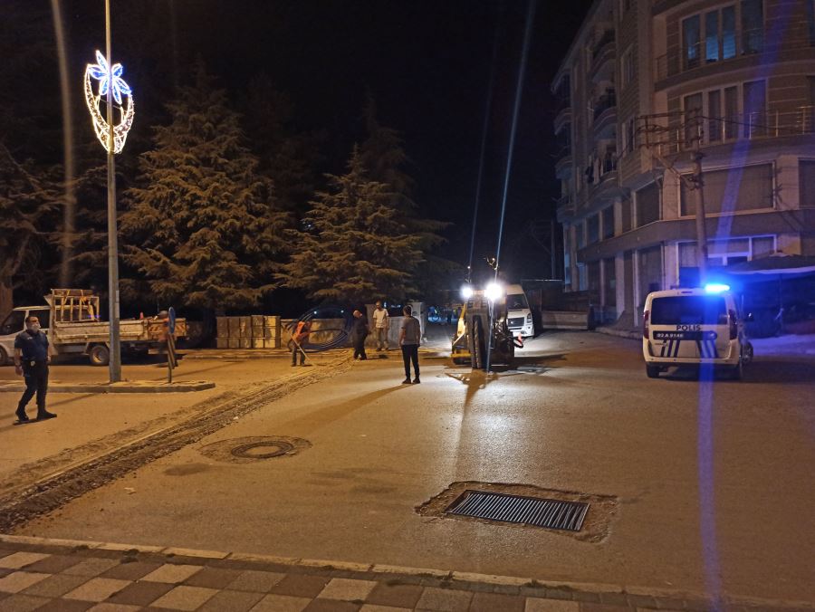 Afyon Caddesinde trafik lamba sisteminde yeni düzenleme 