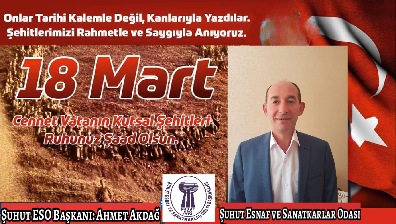 Başkan Akdağdan 18 Mart Çanakkale Zaferi Mesajı 