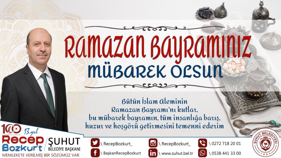 BAŞKAN BOZKURTTAN RAMAZAN BAYRAMI MESAJI 