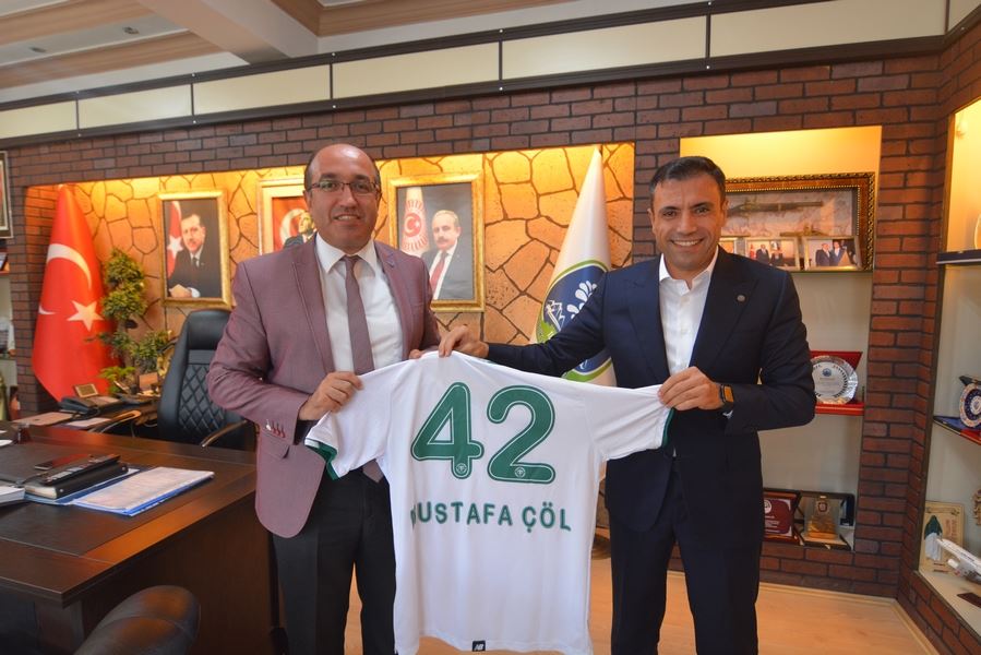 KONYASPOR BAŞKANI FATİH ÖZGÖKÇEN’DEN BAŞKAN DR. MUSTAFA ÇÖL’E ZİYARET