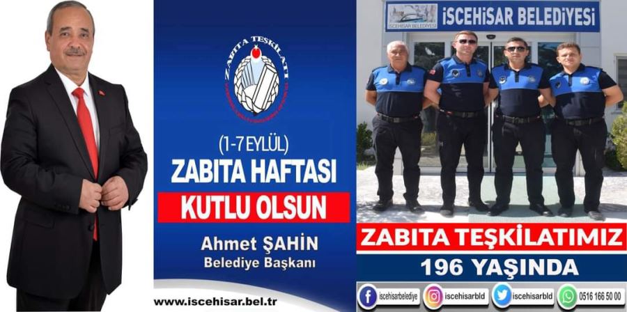 Başkan Şahin Zabıta Haftasını Kutladı 