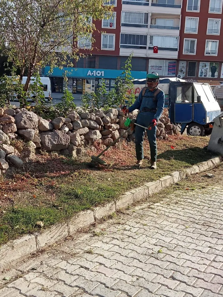 Şuhut Belediye ekiplerinden çevre düzenleme ve temizleme çalışmaları