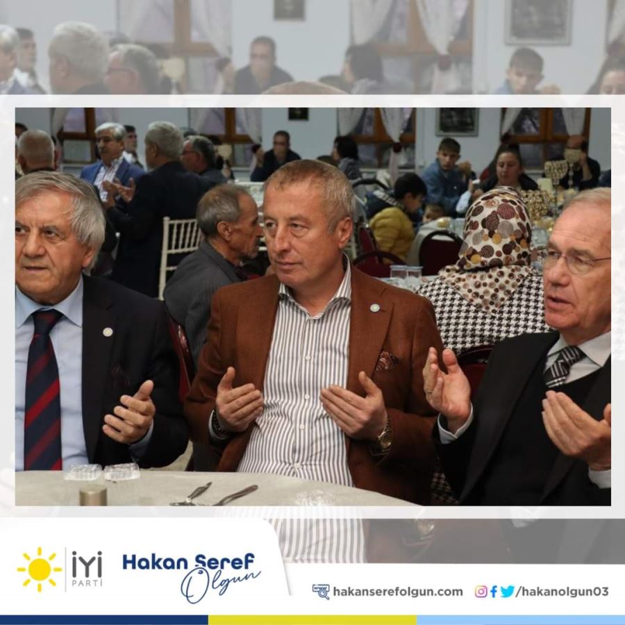 İYİ Parti Afyon Milletvekili Aday Adayı Olgun’dan iftar yemeği