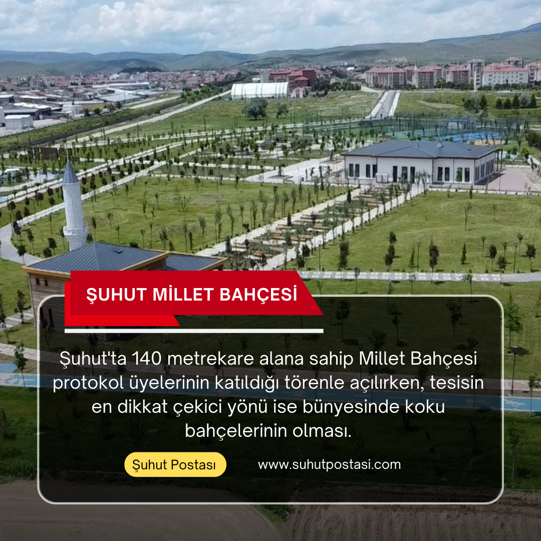 Şuhut Millet Bahçesi Yoğun Katılımla Açıldı