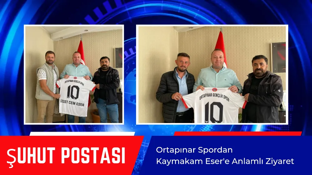 Ortapınar Spordan Kaymakam Esere Anlamlı Ziyaret 