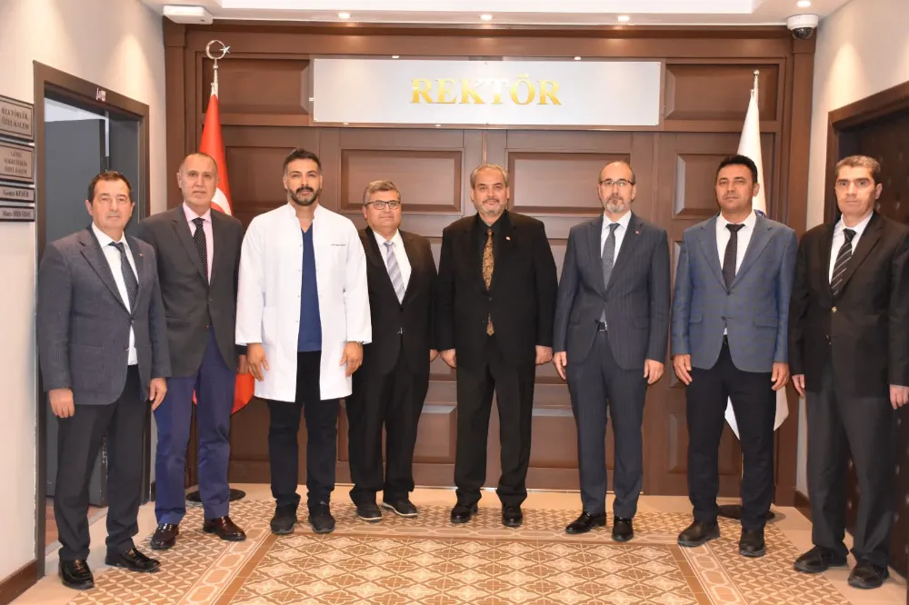 Afyonkarahisar Sağlık Üst Yönetiminden Rektör Aslan’a Ziyaret
