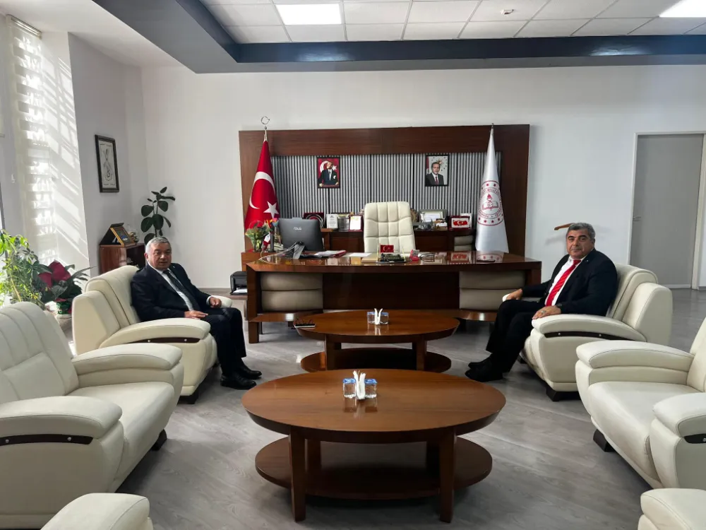 Başkan Özaşkın’dan İl Milli Eğitim Müdürü ve Müdür Yardımcısına Ziyaret