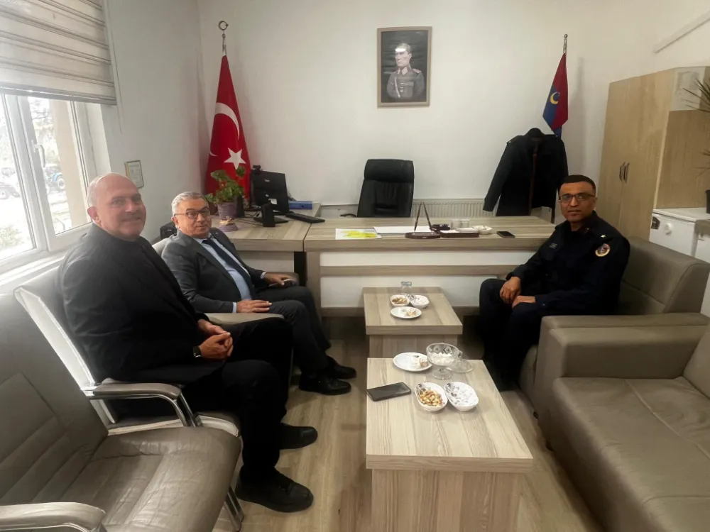 Başkan Özaşkın ve Durmazdan Emniyet ve Jandarmaya Hayırlı Olsun Ziyareti