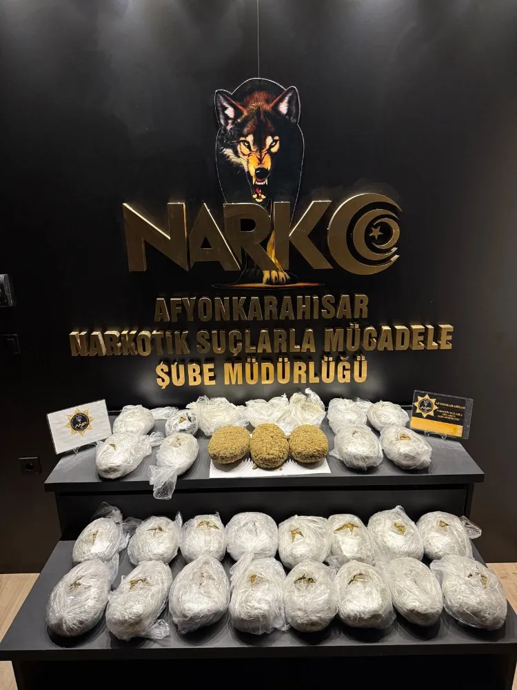 Afyonkarahisar’da Uyuşturucu Operasyonu: 11 Kilo 500 Gram Madde Ele Geçirildi