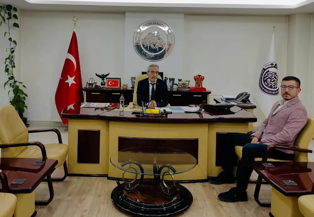 Şuhut Esnaf Odası Başkan Adayı Hüseyin Özaşkın’dan Afyon ESOB Başkanı Cengiz Üstün’e Ziyaret