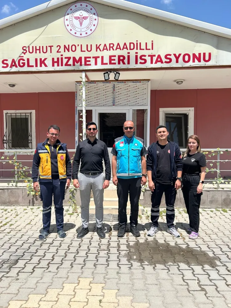 Şuhut’ta Yeni Sağlık Tesislerinin İnşaat Süreci Denetlendi