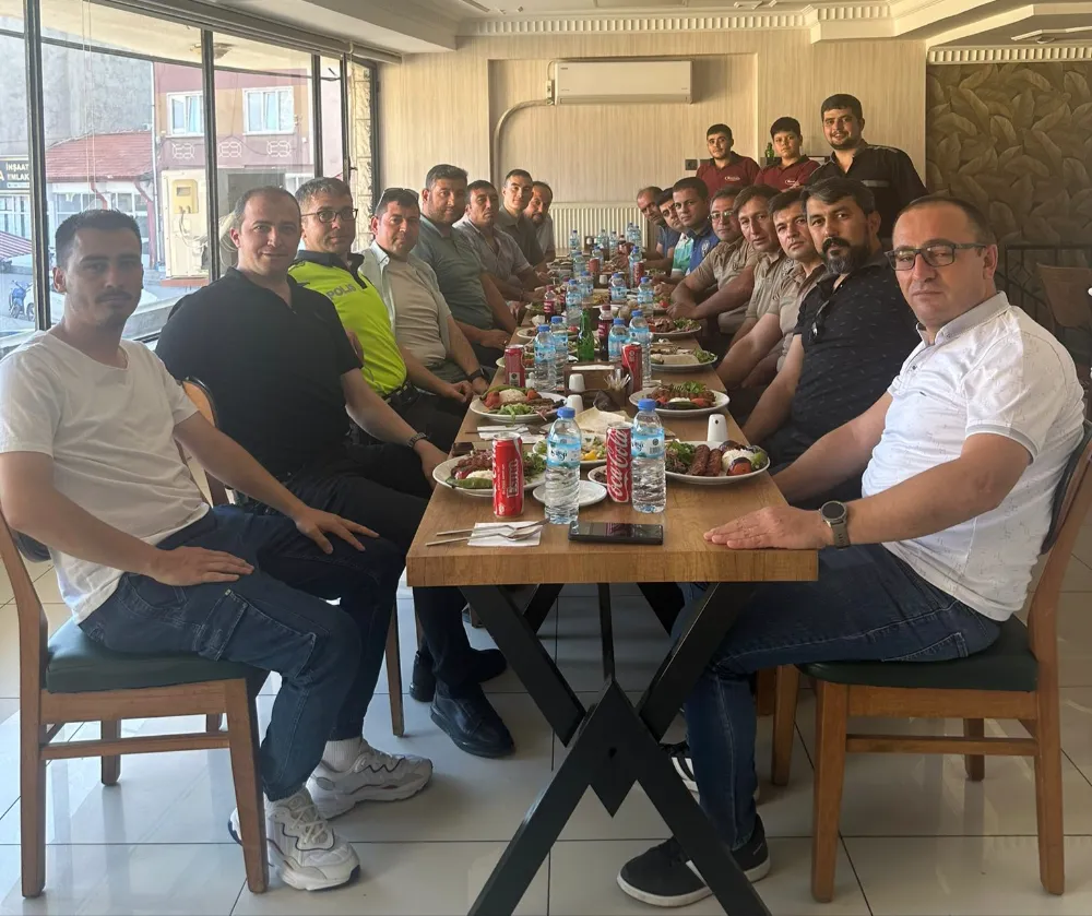 Emniyet Personeli İbrahim Kılcı İçin Veda Yemeği: Veda Yemeğinde Duygu Dolu Anlar 