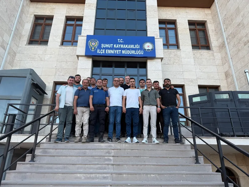 Emniyet Personeli İbrahim Kılcıya Veda Yemeği düzenlendi