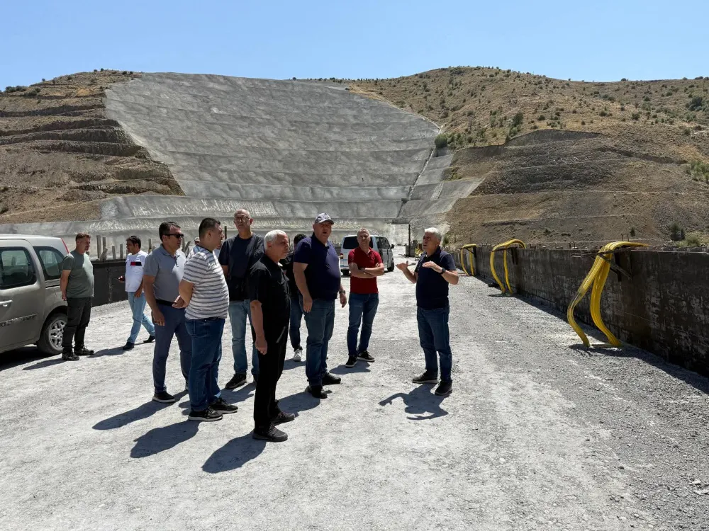 DSİ 18. Bölge Müdürü Erkan, Başören Tekke Kavaklı Barajı’nda İncelemelerde Bulundu