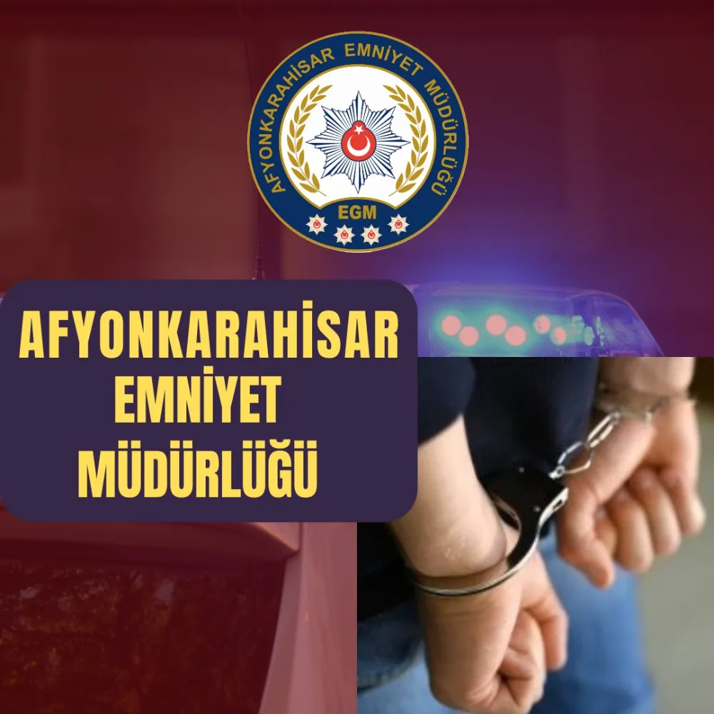 Afyonkarahisar’da Uyuşturucu Suçundan Kesinleşmiş Hapis Cezası Bulunan Şahıs Yakalandı