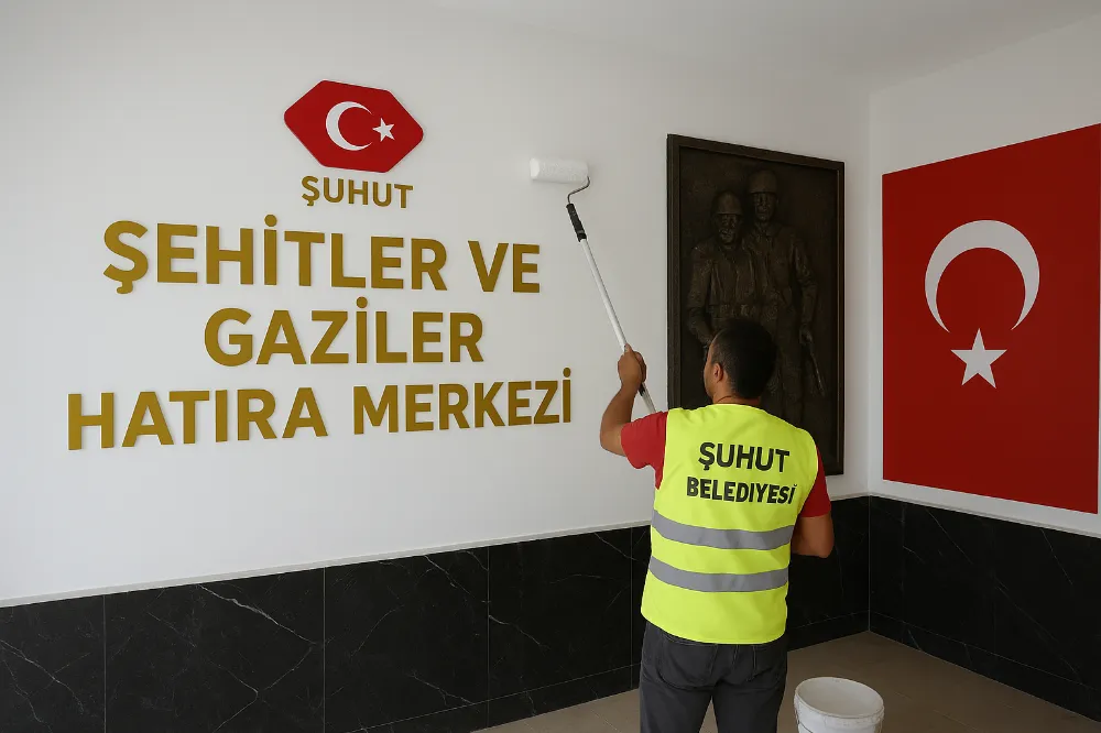 Şuhut’ta Şehitler ve Gaziler Hatıra Merkezi’nde Tadilat Çalışması