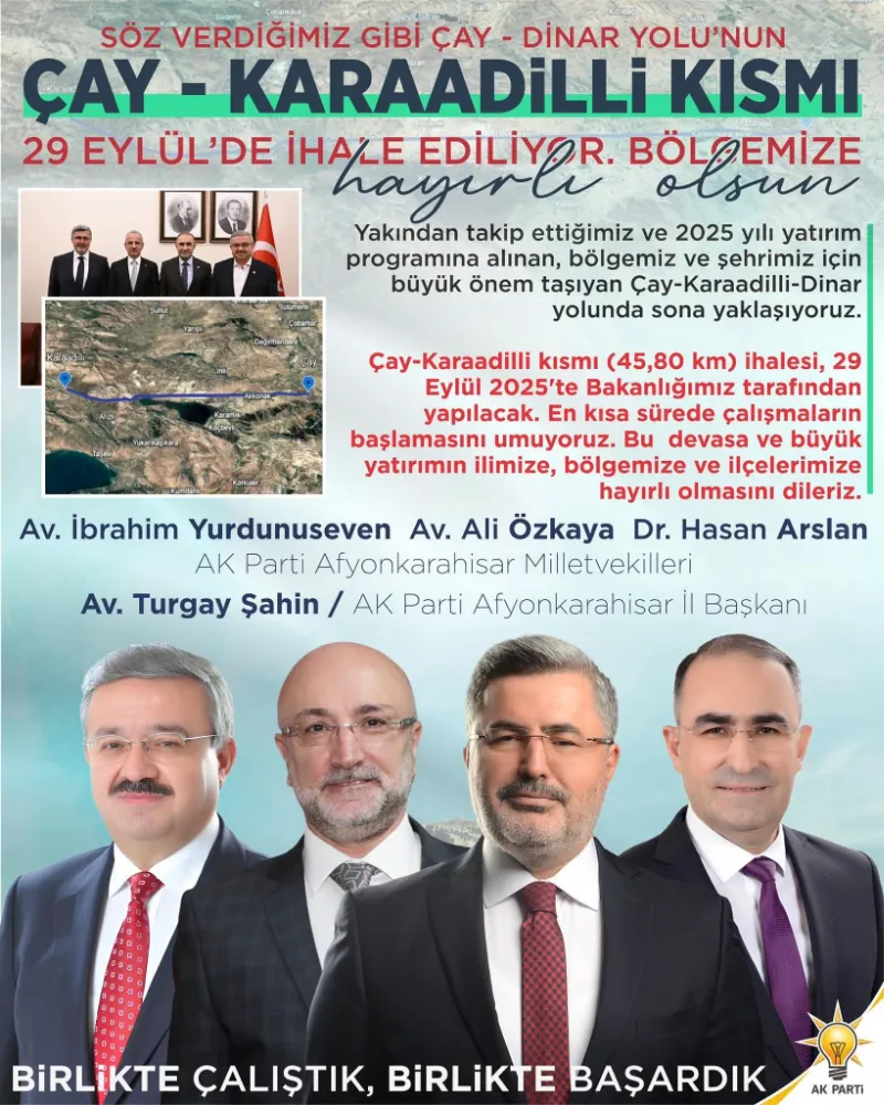 Çay - Karaadilli - Dinar Yolunda Mutlu Sona Doğru