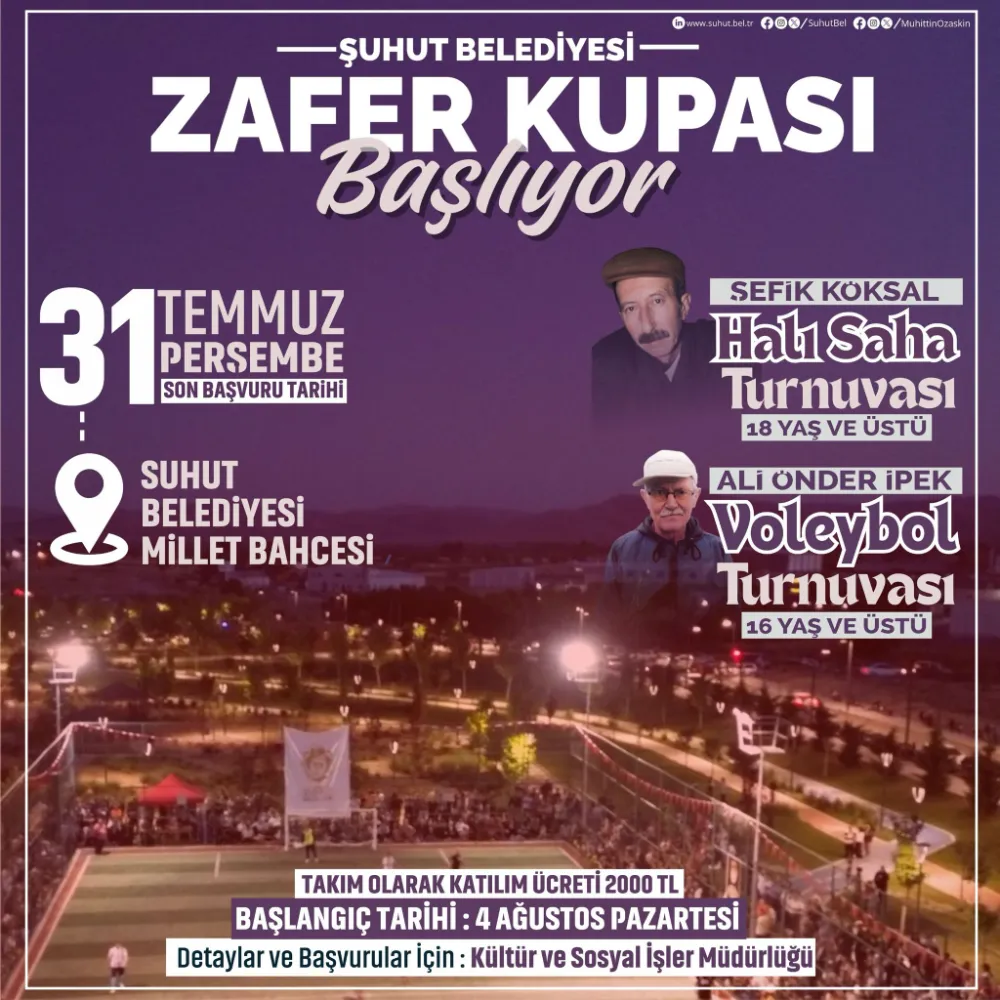 Şuhut’ta Zafer Kupası Heyecanı Başladı